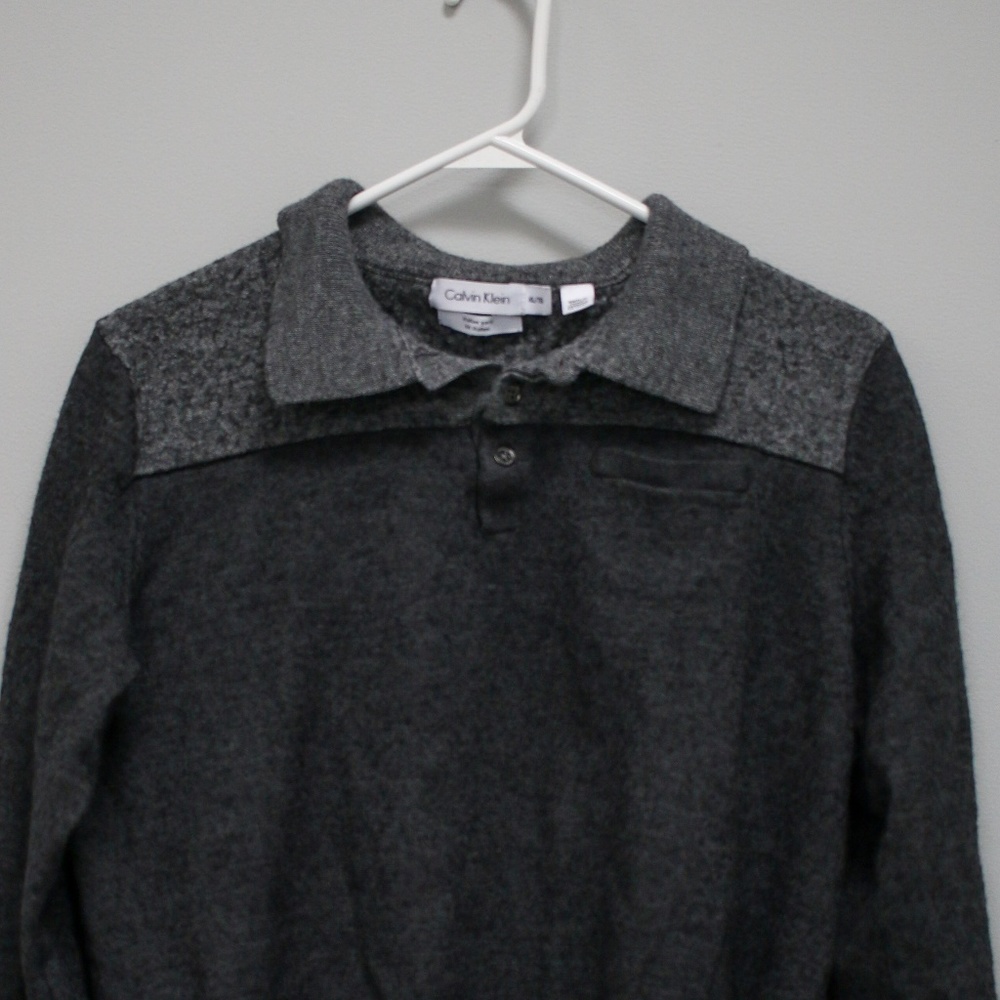 Calvin Klein Grey Pullover Sweater Boy's XL